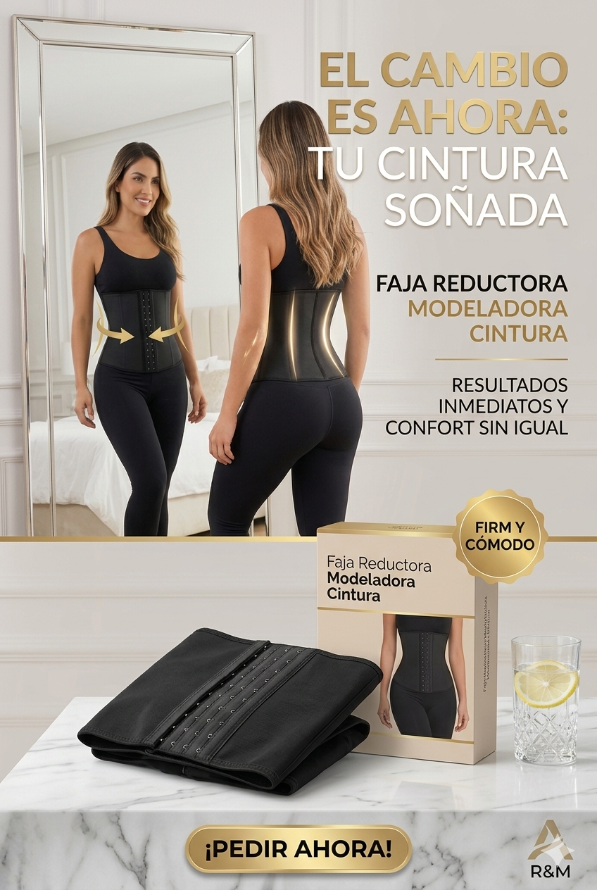 Faja Modeladora Cintura corset reductora