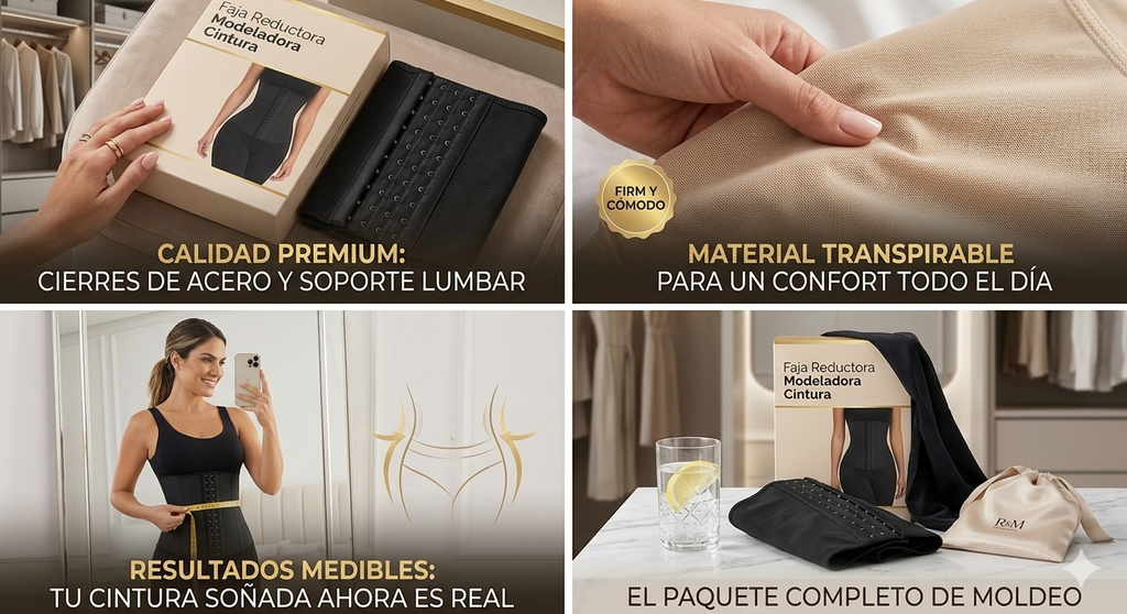 Faja Modeladora Cintura corset reductora