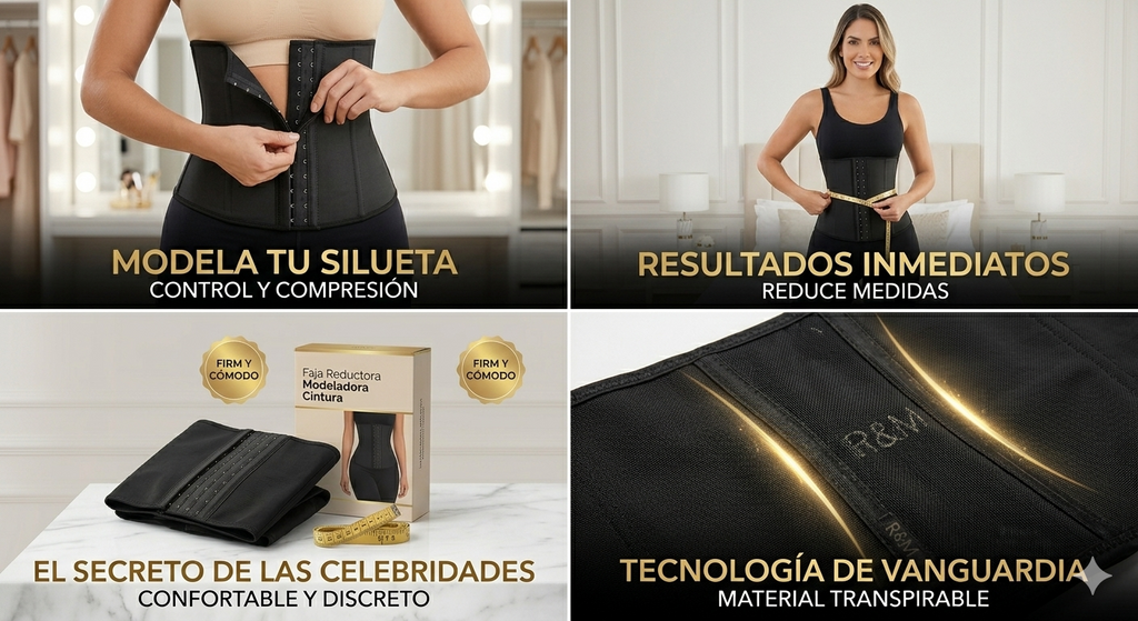 Faja Modeladora Cintura corset reductora