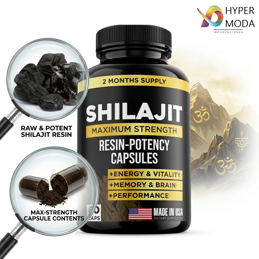 Shilajit - Potenciador Masculino - Mejora tu circulacion 60 Capsulas